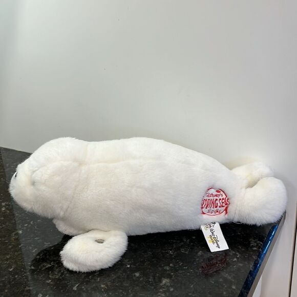 Walt Disney World Disney's Living Seas Epcot White Seal Plush Stuffed Animal 15" - Picture 3 of 9